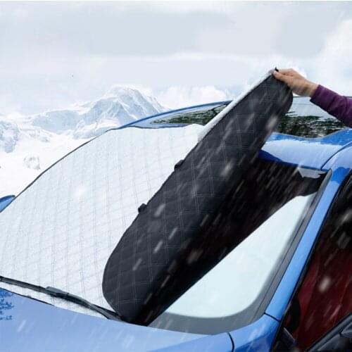 Universal Automobile Fold Snowboard Front Windshield Cover Folding Sunshade Dual Purpose For Windshield Winter Car Front Window