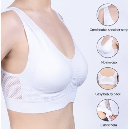Bras For Women Plus Size Seamless Bra Cotton Breathable Underwear Wireless With Pads Push Up 6XL Bralette
