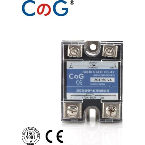 CG SSR-60VA 80VA 100VA SSR Single Phase Voltage Regulator Relay Heat Sink 60A 80A 100A VA Solid State Relay