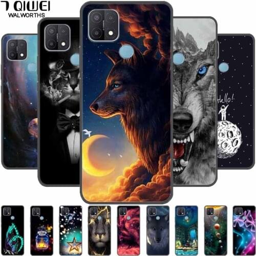 Phone Case For Oppo A15 Cover Silicone Soft Wolf Back Cases for OPPO A35 A15s Funda OPPOA15s 6.52 TPU Bumpers for OPPOA15 A 15