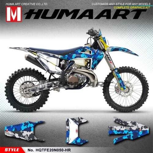 HUMAART Camouflage Stickers Personalized Graphics for TE 150i 250i 300i FE250 FE350 FE450 FE501 FE 250 350 501 2020 2021 2022