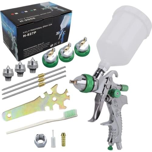 Professional HVLP Spray Guns With Regulating Valve 1.4/1.7/2.0mm Airbrush Mini Paint Spray Gun for Painting Aerograph Cars Tools