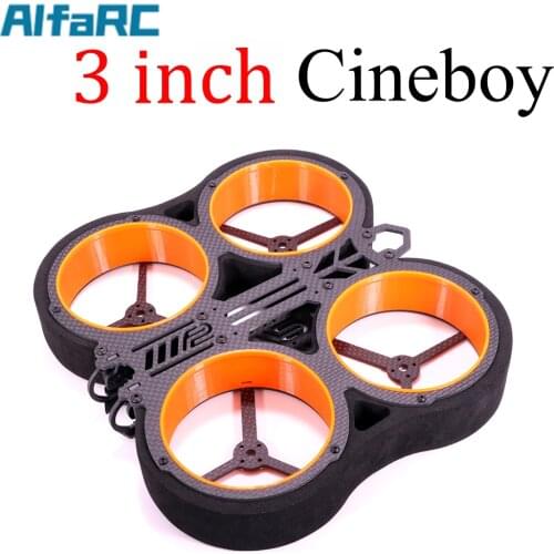 AlfaRC F2 Cineboy 3 Inch Ducted Rack Frame kit CineWhoop RC Drone FPV Racing Quadcopter UAV Multi-Rotor