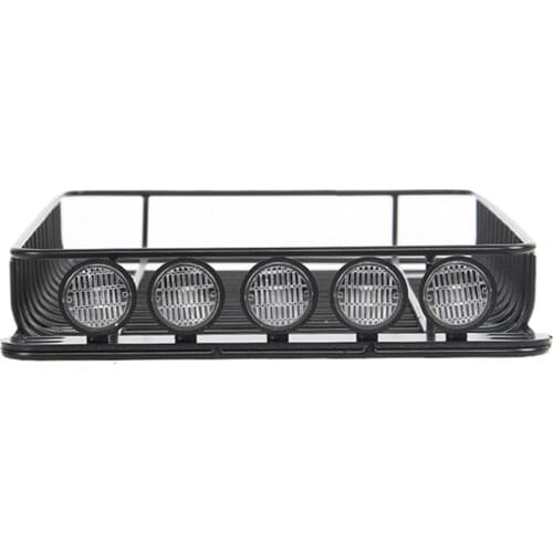 Metal Roof Luggage Rack Car Top Luggage Carrier for 1/10 RC Car DIY Modification Parts