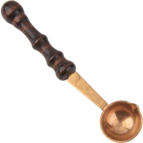 Wholesale Spoon For Melt Wax Melted Dissolve Seal Stamp Envelope Letter Craft Handle Miniatire Spoon Kitchen Toys for Child Kids