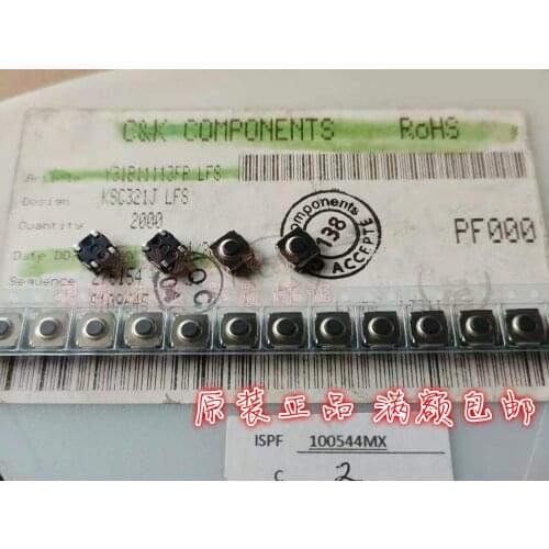 Original New 100% KSC321J SMD touch switch 6.2*6.2*3.5 waterproof and dustproof button switch