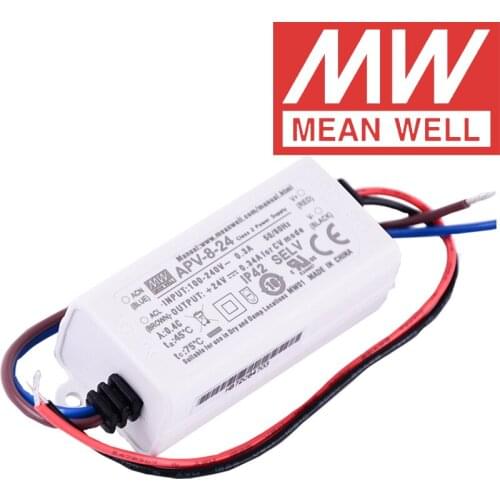 Original Mean Well APV-8 Series meanwell 5V/12V/24V Constant Voltage design 8W Single Output LED Switching Power Supply