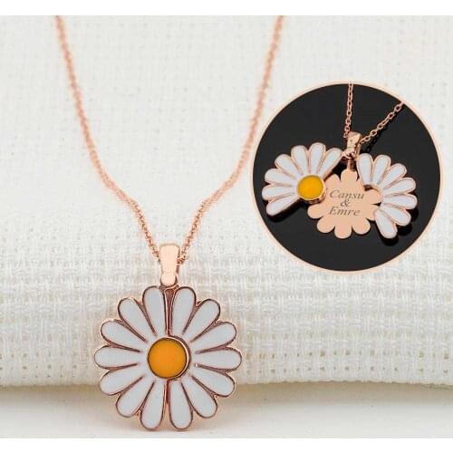 925 Sterling Silver Gold Plated Women Necklace with Drop Shaped Ottoman Sign Trendy Women Fashion Vintage Jewelry Gift