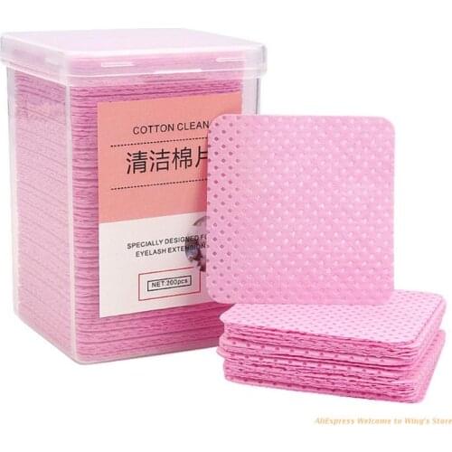 Nail Polish Remover Wipes Cleaning Pads Lint Free Non-woven Cleanser Makeup Tool Dropship