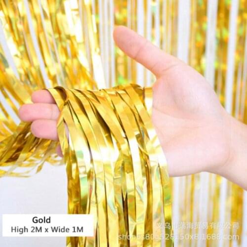 Ribbon Decoration Rain Silk Curtain Rain Silk Door Curtain Birthday Party Wedding Supplies Photo Background Layout Rain Silk