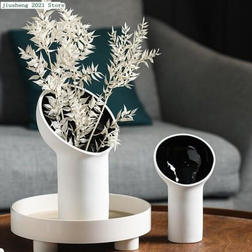Modern Ceramic Headphones Flower Vases Living Room Can Be Hydroponic Nordic Decorative Ornaments Flower Pot Decortion Ornaments