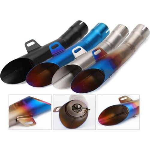 38~51mm Universal GP HP Motorcycle Exhaust Muffler Modified Escape For Yamaha YZF-R6 Stainless Steel Slip On