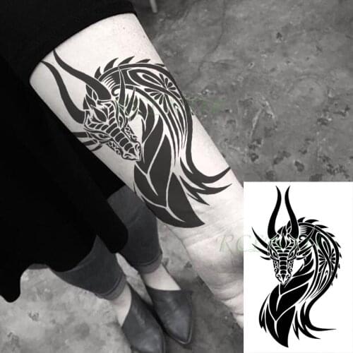 Waterproof Temporary Tattoo Sticker Cool Dragon Fashion Design Fake Tatoo Flash Tatto Arm Leg Body Art for Women Men