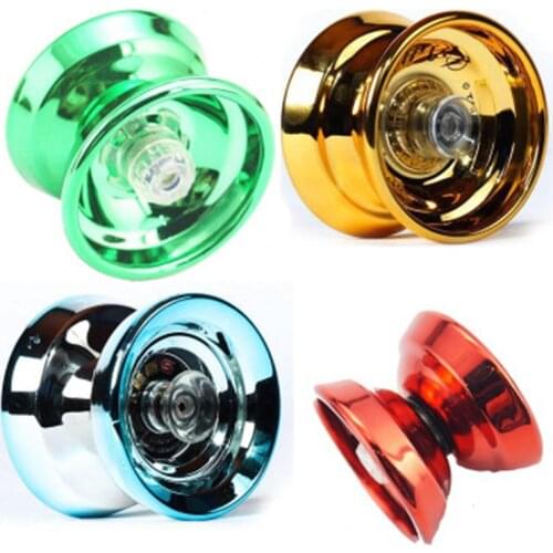4 Colors Magic Yoyo Responsive High-speed Aluminum Alloy Yo-yo Ball Lathe with Spinning String for Boys Girls Children Kids
