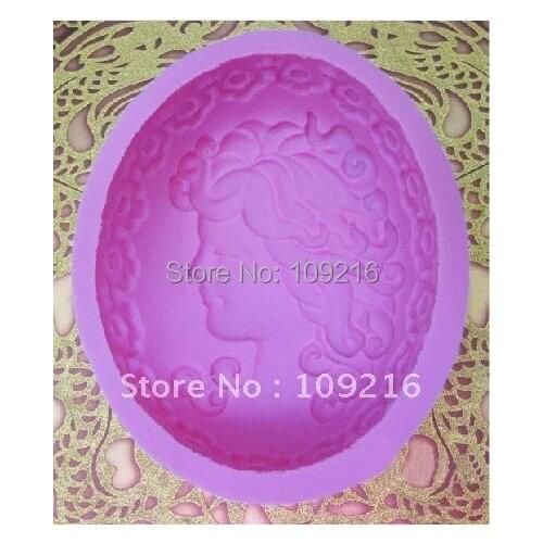 1pcs Girl Face (208) Silicone Handmade Soap/Cake Mold Crafts DIY Mold