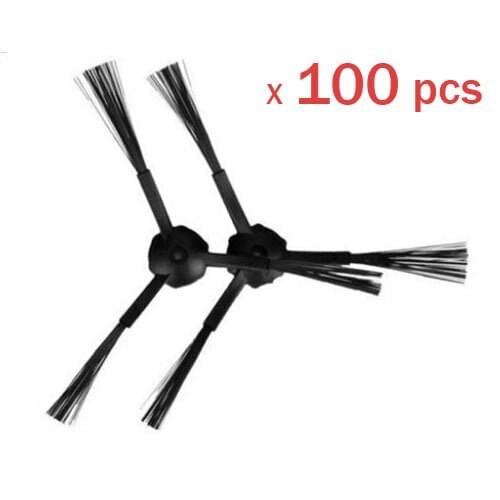 100 Piece (50 Left+50 Right) Side Brush for Panda X500 X580 Ecovacs Mirror CR120 Dibea X500 X580 Robotic Cleaner