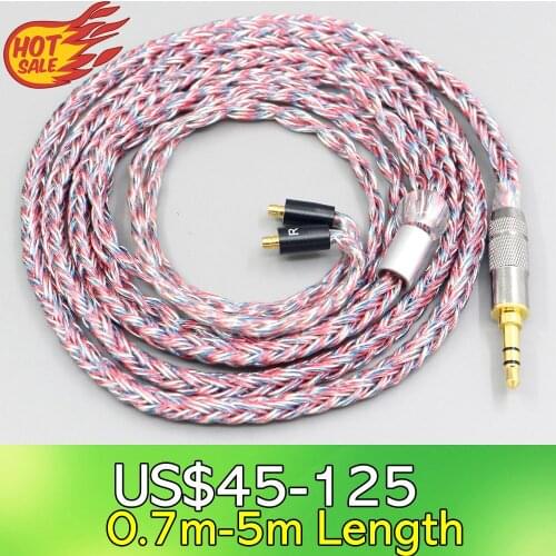 16 Core Silver OCC OFC Mixed Braided Cable For Acoustune HS 1695Ti 1655CU 1695Ti 1670SS Earphone LN007579