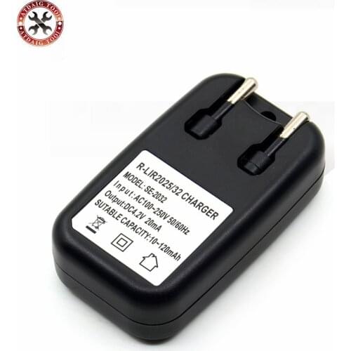 2019 Newest 3.6V CR2032 LIR2032 LIR2025 Coin Button Cell rechargeable lithium battery Travel Charger Free Shipping