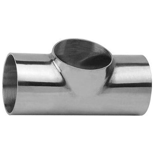 25mm OD 304 Stainless Steel Sanitary Weld Flat Tee Connector Pipe Fitting For Home Brew Homebrew Wine Beer Brewing