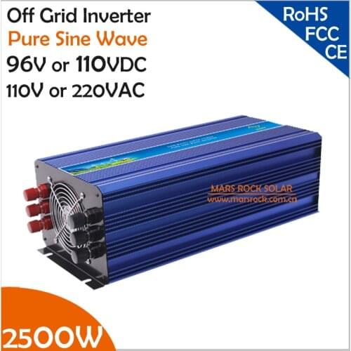 2500W 96V/110VDC 100/110/120VAC or 220/230/240VAC Pure Sine Wave PV Inverter Off Grid Solar& Wind Power Inverter PV Inverter