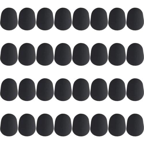 32 Pcs Mouthpiece Cushion 0.8 mm Mouthpiece Patches for Alto and Tenor Saxophone and Clarinet, Black