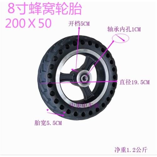 8 1/2x2 Explosion-proof Solid Tire 8.5x2 Inch Hollow Tires for Xiaomi Mijia M365 Modified Non Pneumatic Tyre