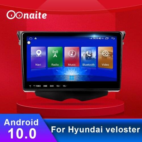 9 Inch Car Radio GPS Navigator For Hyundai Veloster Android 10.0 Latest Map Sat NavCar FM Radio Bluetooth Multimedia Player