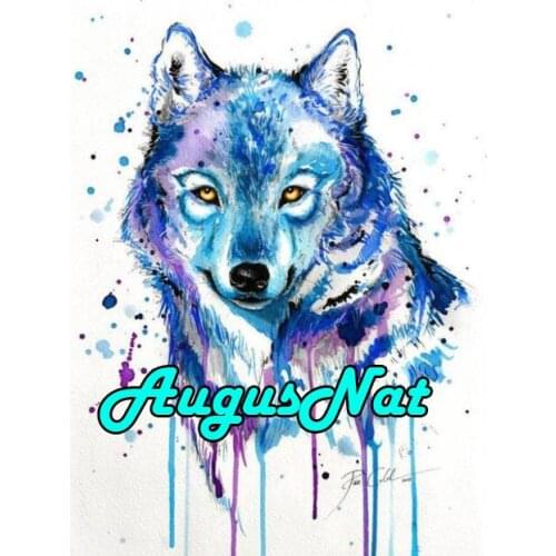 Animal diy 5d diamond painting wolf diamond embroidery cross stitch diamant rhinestone picture oil paint by number canvas paint