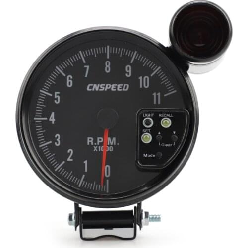 Car 12V LED Tachometer 11K RPM Gauge Colorful LED Speed Warning Light Truck Bus Van Lorry RV Camper Tachometer Car Accessories