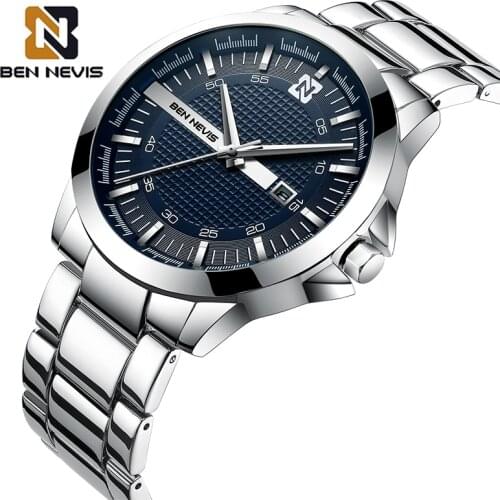 BEN NEVIS Business Men Watch Clock Luxury Top Brand Military Quartz Watches Mens Waterproof Sports Luminous Relogio Masculino