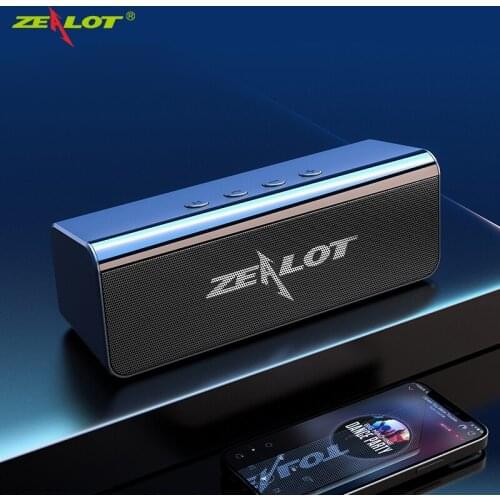 Zealot S31 HIFI Bluetooth Speaker 3D Stereo Sound Box Wireless Speaker Support TF card, AUX, USB Flash Drive