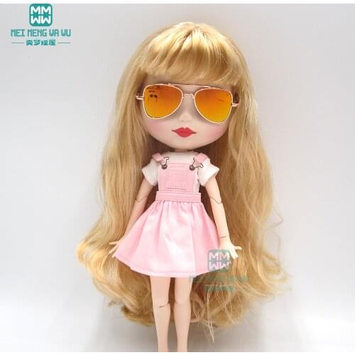 1pcs 30cm Blyth Doll accessories fashion sun sunglasses gradient color