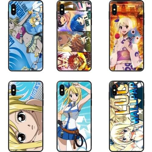 Pretty Girl Cartoon Fairy Tail Lucy TPU Black Soft Phone Cover Case Arrival For Galaxy Note 4 8 9 10 20 Plus Pro J6 J600 J7