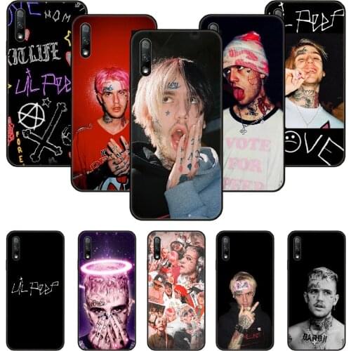 Phone Case For Huawei Honor 9X 10 9 20 8X 8A 8S 7X 7A i A Pro Play Lite Black Cover Waterproof Fashion Hoesjes Fashion LIL PEEP