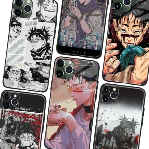 Jujutsu Kaisen Choso Anime Glass Soft Silicone Phone Case FOR iPhone SE 7 8 Plus X XR XS 11 12 Mini Pro Max Sumsung Cover Shell