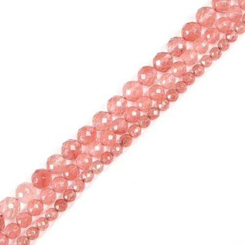 Elegant Beads 4/6/8/10mm Various sizes Watermelon crystal Loose beads DIY handmade necklace bracelet accessories