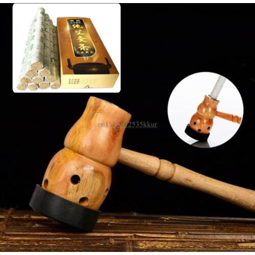 Moxa Burner Box With 10 Pure Moxa Stick Rolls - Traditional Massage Therapy For Antistress