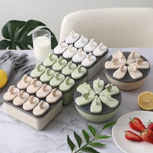 Creative homemade ice cream ice cube mold household ice tray with lid household popsicle popsicle ice box