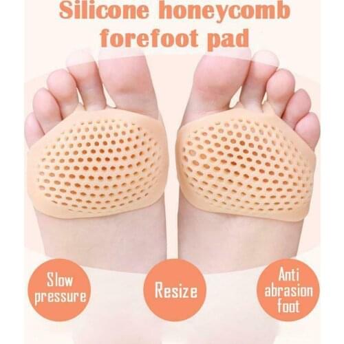2019 Newest Hot Silicone Honeycomb Forefoot Pad Foot Versatile Use Reusable Pain Relief