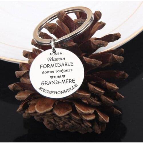 Fashion French Language Custom Charm Grandma Gift :“UNE”Maman FORMIDABLE Donne Toujours “Une”GRAND-MERE EXCEPTIONNELLE