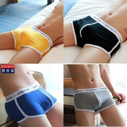 EACIECK 4 Pieces Size M-3XL Brand New Mens Underwear Boxers Cotton Homme Cuecas Masculina Calzoncillo Men Boxers Boxershorts