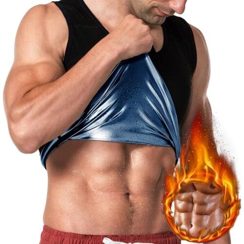 Men Body Shaper Waist Trainer Sauna Sweat Suit Workout Vest Tank Top Tummy Control Shapewear Slimming Mens Corset