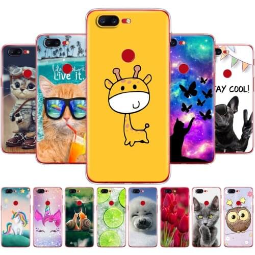 TPU Soft Case For Oneplus 5T 5 3 Colored Drawing Ultra-Thin silicon Phone Cases Cover For One Plus 5T 5 3 protective bag