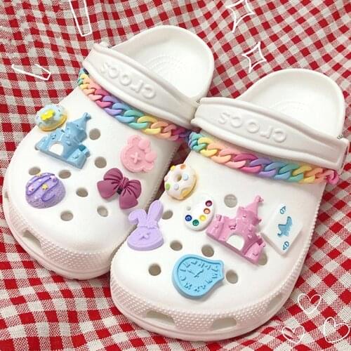 2021 New Quality Charms for Crocs DIY Bundle Cute Cartoon Shoe Charms Colorful Lovely Garden Shoes Accessories for Kids Girls