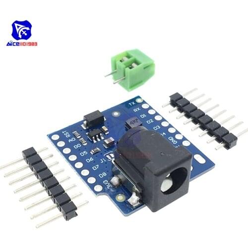 Diymore WeMos D1 Mini Expansion Board V1.1.0 DC Power Module DC 7 -24V for Arduino Raspberry Pi
