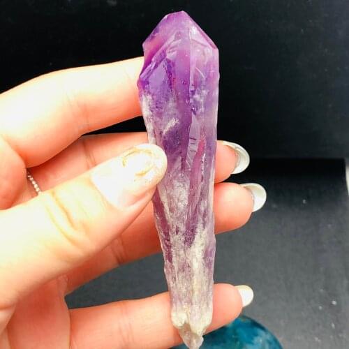 Natural Amethyst Crystal Point Mace Quartz Crystal Wand Cluster Reiki Healing Gemstone Uruguay Mineral Specimen