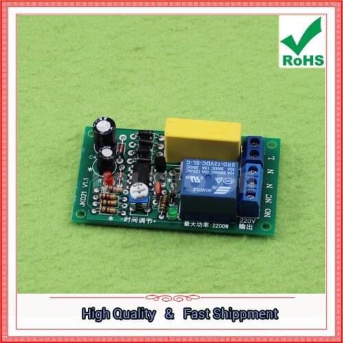220V Relay Board Power On Delayed Disconnect Circuit Module Corridor Switch Staircase Light D1B4