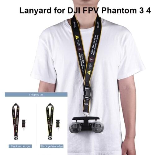 Drone Remote Controller Hook Holder Lanyard for DJI FPV Combo Phantom 3 4 Neck Strap Safety Strap Belt Sling Mount Accessories