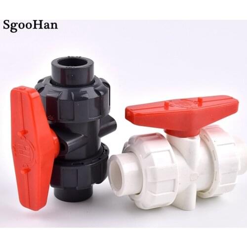 1PC Big Size 20~110mm PVC Pipe Union Ball Valve Garden Irrigation Aquarium Fish Tank Industrial Water Treatment Joint Fittings
