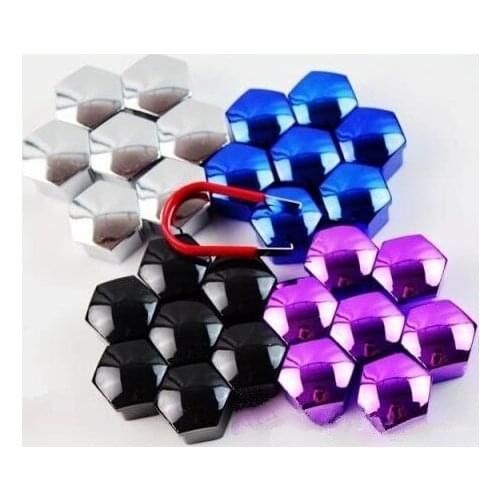 SKTOO (20pcs)17MM For Volkswagen/Audi/Mercedes-Benz/BMW/Fiat/Peugeot/QQ Wheel Rim Cover Tyre Screw Cap,color Paint